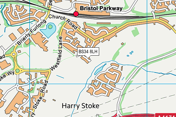 BS34 8LH map - OS VectorMap District (Ordnance Survey) BS34 8LH map - OS VectorMap District (Ordnance Survey)