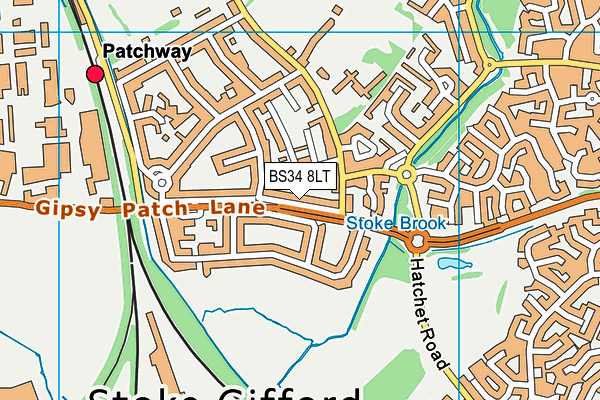 BS34 8LT map - OS VectorMap District (Ordnance Survey) BS34 8LT map - OS VectorMap District (Ordnance Survey)