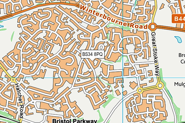 BS34 8PQ map - OS VectorMap District (Ordnance Survey) BS34 8PQ map - OS VectorMap District (Ordnance Survey)