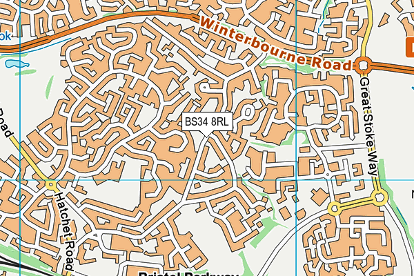 BS34 8RL map - OS VectorMap District (Ordnance Survey) BS34 8RL map - OS VectorMap District (Ordnance Survey)