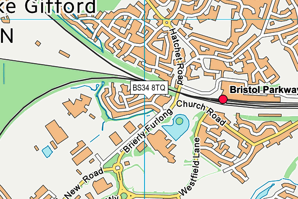 BS34 8TQ map - OS VectorMap District (Ordnance Survey) BS34 8TQ map - OS VectorMap District (Ordnance Survey)