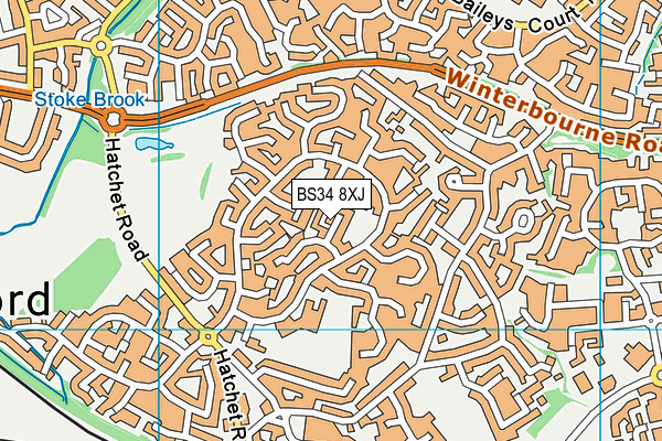 BS34 8XJ map - OS VectorMap District (Ordnance Survey) BS34 8XJ map - OS VectorMap District (Ordnance Survey)