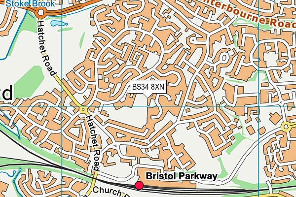 BS34 8XN map - OS VectorMap District (Ordnance Survey) BS34 8XN map - OS VectorMap District (Ordnance Survey)