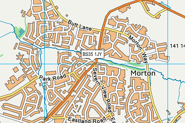 BS35 1JY map - OS VectorMap District (Ordnance Survey) BS35 1JY map - OS VectorMap District (Ordnance Survey)