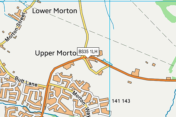 BS35 1LH map - OS VectorMap District (Ordnance Survey)