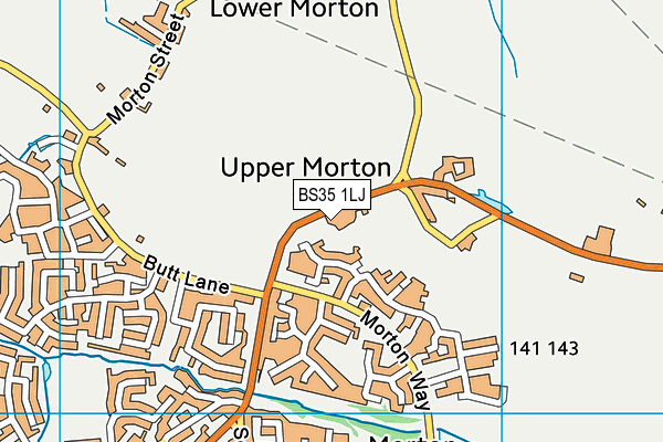 BS35 1LJ map - OS VectorMap District (Ordnance Survey) BS35 1LJ map - OS VectorMap District (Ordnance Survey)
