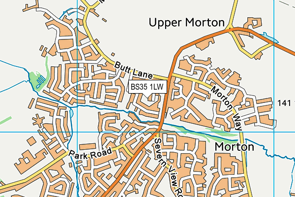 BS35 1LW map - OS VectorMap District (Ordnance Survey)