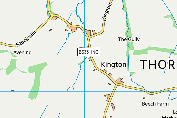 BS35 1NG map - OS VectorMap District (Ordnance Survey) BS35 1NG map - OS VectorMap District (Ordnance Survey)