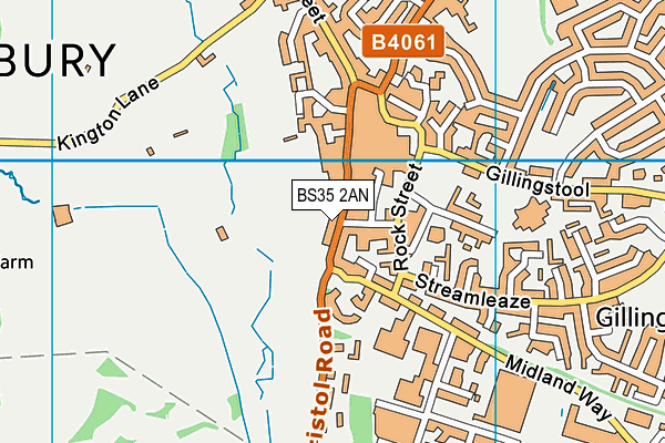 BS35 2AN map - OS VectorMap District (Ordnance Survey) BS35 2AN map - OS VectorMap District (Ordnance Survey)
