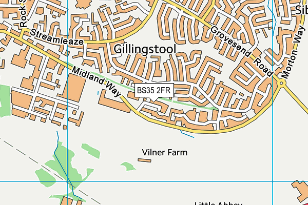 BS35 2FR map - OS VectorMap District (Ordnance Survey) BS35 2FR map - OS VectorMap District (Ordnance Survey)