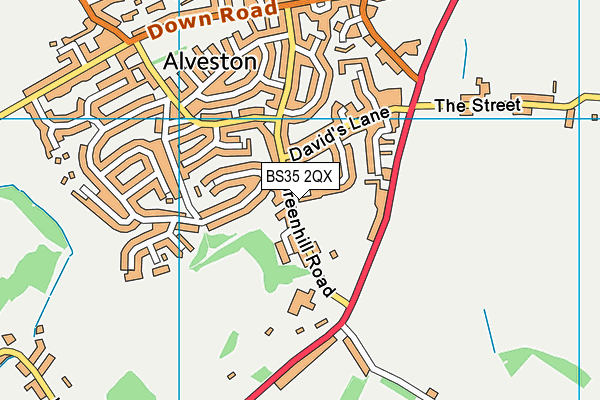 BS35 2QX map - OS VectorMap District (Ordnance Survey) BS35 2QX map - OS VectorMap District (Ordnance Survey)