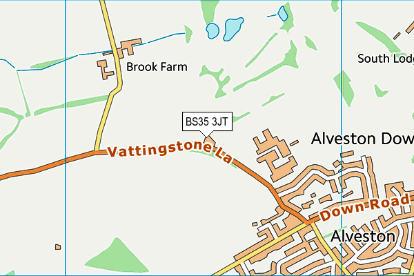 BS35 3JT map - OS VectorMap District (Ordnance Survey)