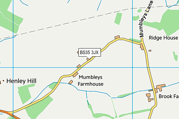 BS35 3JX map - OS VectorMap District (Ordnance Survey) BS35 3JX map - OS VectorMap District (Ordnance Survey)