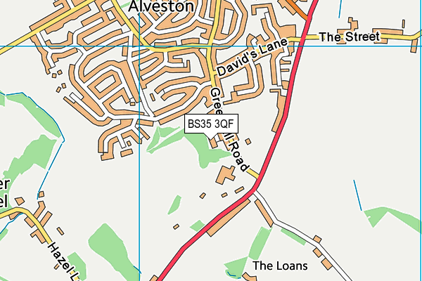 BS35 3QF map - OS VectorMap District (Ordnance Survey) BS35 3QF map - OS VectorMap District (Ordnance Survey)
