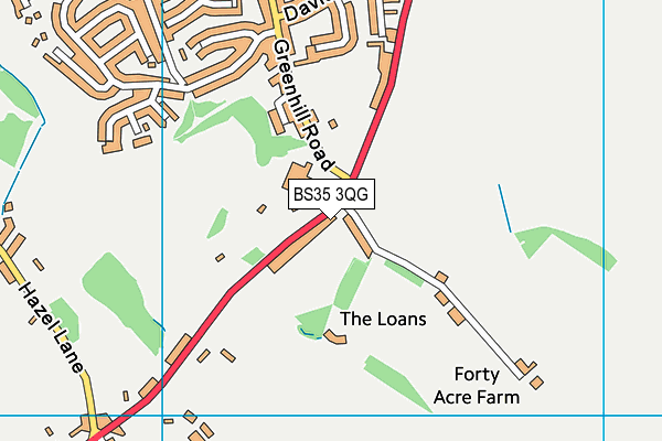 BS35 3QG map - OS VectorMap District (Ordnance Survey) BS35 3QG map - OS VectorMap District (Ordnance Survey)