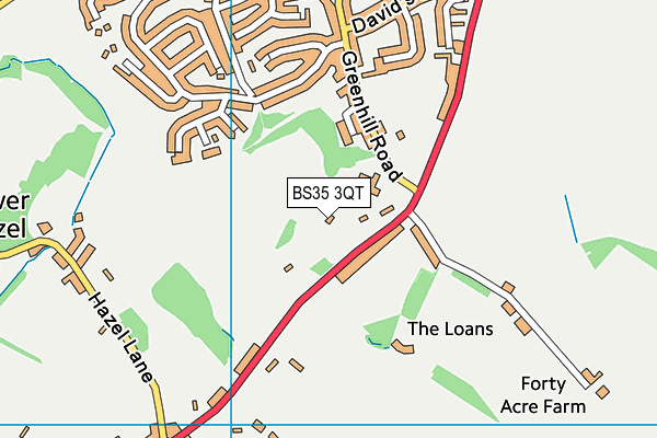 BS35 3QT map - OS VectorMap District (Ordnance Survey) BS35 3QT map - OS VectorMap District (Ordnance Survey)