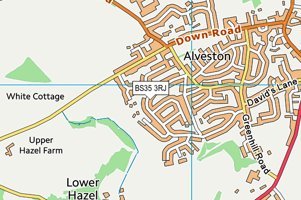 BS35 3RJ map - OS VectorMap District (Ordnance Survey) BS35 3RJ map - OS VectorMap District (Ordnance Survey)