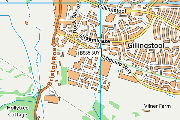 BS35 3UY map - OS VectorMap District (Ordnance Survey) BS35 3UY map - OS VectorMap District (Ordnance Survey)