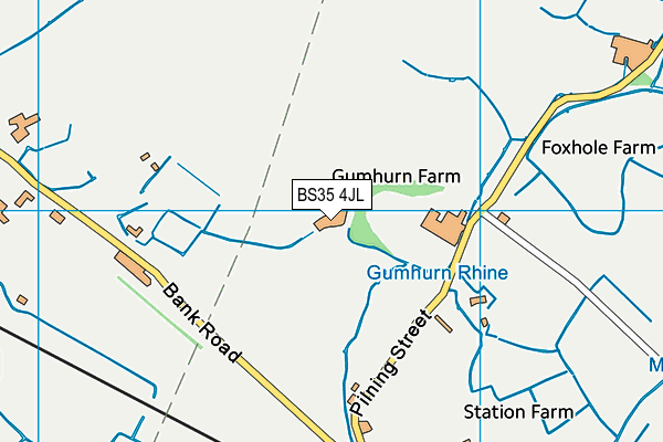 BS35 4JL map - OS VectorMap District (Ordnance Survey) BS35 4JL map - OS VectorMap District (Ordnance Survey)