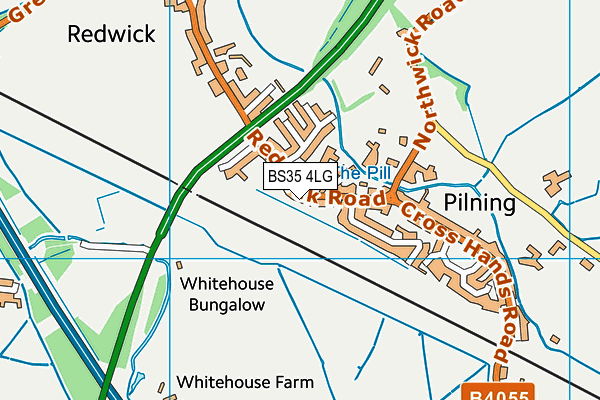 BS35 4LG map - OS VectorMap District (Ordnance Survey)
