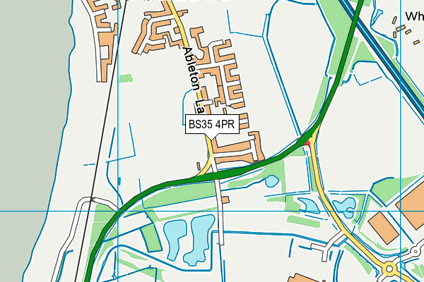 BS35 4PR map - OS VectorMap District (Ordnance Survey)