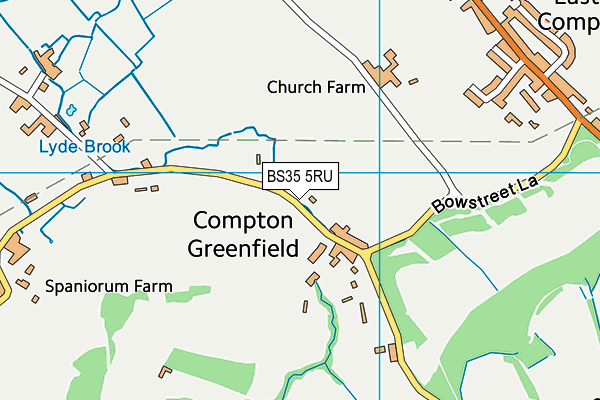 BS35 5RU map - OS VectorMap District (Ordnance Survey) BS35 5RU map - OS VectorMap District (Ordnance Survey)