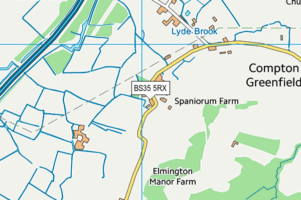 BS35 5RX map - OS VectorMap District (Ordnance Survey) BS35 5RX map - OS VectorMap District (Ordnance Survey)