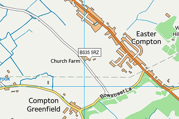 BS35 5RZ map - OS VectorMap District (Ordnance Survey)