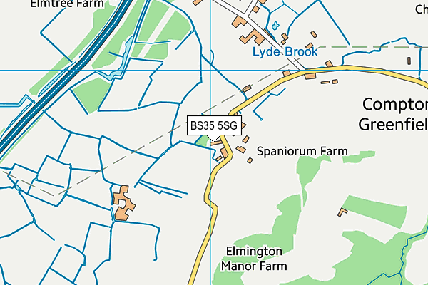 BS35 5SG map - OS VectorMap District (Ordnance Survey) BS35 5SG map - OS VectorMap District (Ordnance Survey)