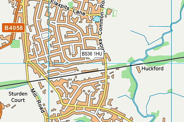 BS36 1HU map - OS VectorMap District (Ordnance Survey) BS36 1HU map - OS VectorMap District (Ordnance Survey)