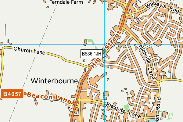 BS36 1JH map - OS VectorMap District (Ordnance Survey) BS36 1JH map - OS VectorMap District (Ordnance Survey)