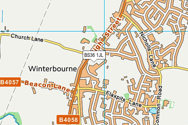 BS36 1JL map - OS VectorMap District (Ordnance Survey) BS36 1JL map - OS VectorMap District (Ordnance Survey)