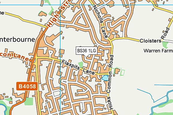 BS36 1LG map - OS VectorMap District (Ordnance Survey) BS36 1LG map - OS VectorMap District (Ordnance Survey)