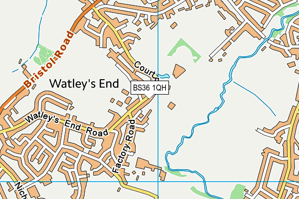 BS36 1QH map - OS VectorMap District (Ordnance Survey)