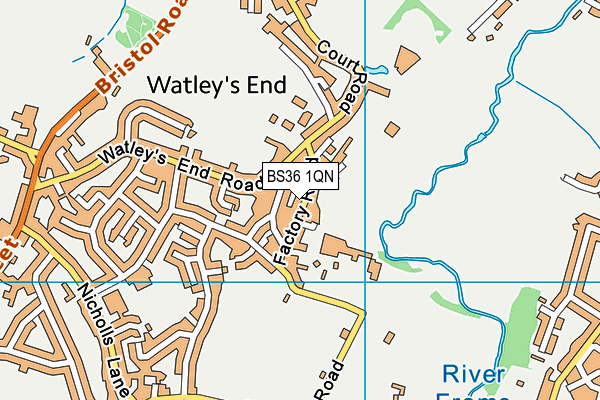BS36 1QN map - OS VectorMap District (Ordnance Survey)