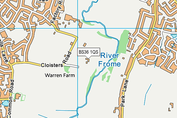 BS36 1QS map - OS VectorMap District (Ordnance Survey) BS36 1QS map - OS VectorMap District (Ordnance Survey)