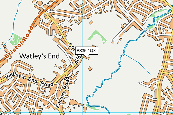 BS36 1QX map - OS VectorMap District (Ordnance Survey) BS36 1QX map - OS VectorMap District (Ordnance Survey)