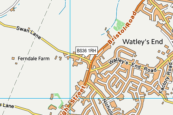 BS36 1RH map - OS VectorMap District (Ordnance Survey) BS36 1RH map - OS VectorMap District (Ordnance Survey)
