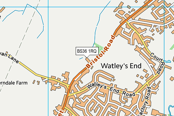 BS36 1RQ map - OS VectorMap District (Ordnance Survey) BS36 1RQ map - OS VectorMap District (Ordnance Survey)
