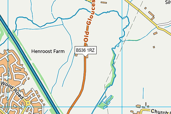 BS36 1RZ map - OS VectorMap District (Ordnance Survey) BS36 1RZ map - OS VectorMap District (Ordnance Survey)