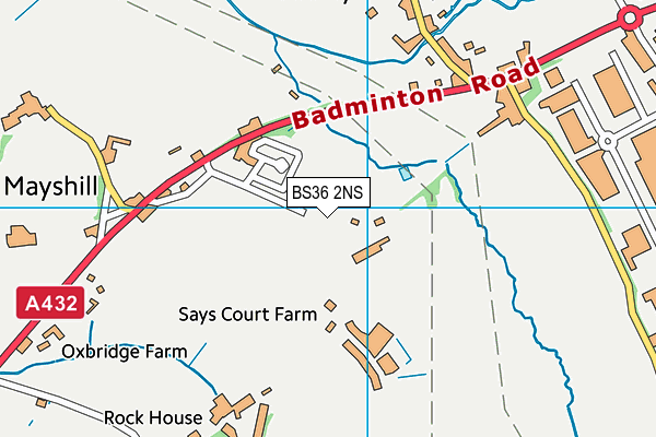 BS36 2NS map - OS VectorMap District (Ordnance Survey) BS36 2NS map - OS VectorMap District (Ordnance Survey)