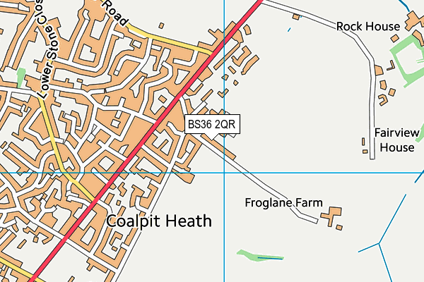 BS36 2QR map - OS VectorMap District (Ordnance Survey) BS36 2QR map - OS VectorMap District (Ordnance Survey)