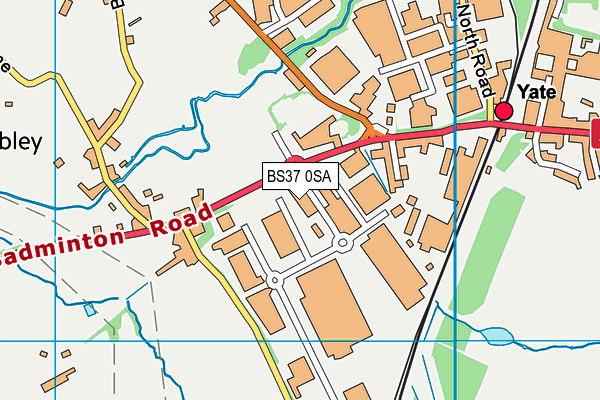 BS37 0SA map - OS VectorMap District (Ordnance Survey) BS37 0SA map - OS VectorMap District (Ordnance Survey)