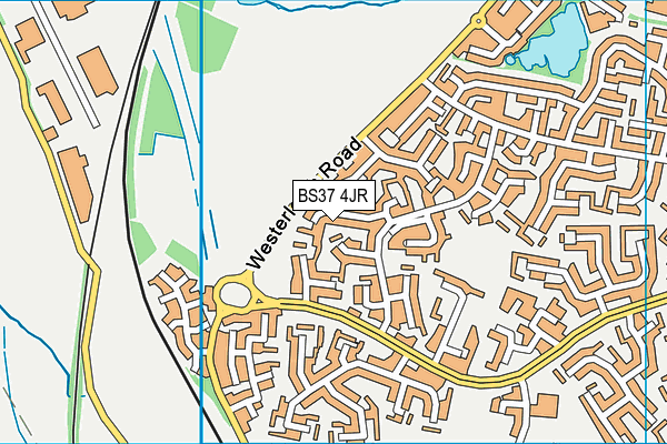 BS37 4JR map - OS VectorMap District (Ordnance Survey) BS37 4JR map - OS VectorMap District (Ordnance Survey)