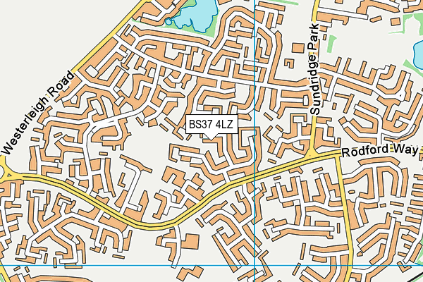 BS37 4LZ map - OS VectorMap District (Ordnance Survey) BS37 4LZ map - OS VectorMap District (Ordnance Survey)