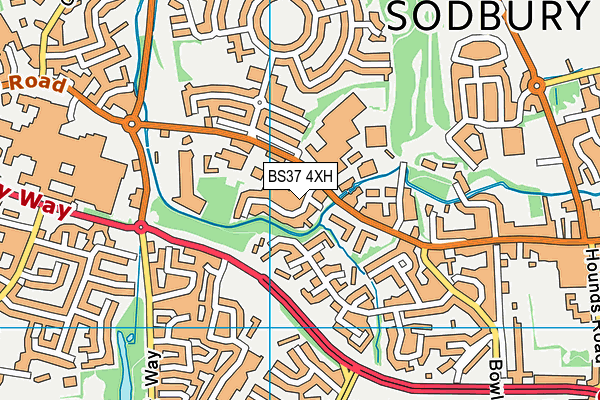 BS37 4XH map - OS VectorMap District (Ordnance Survey) BS37 4XH map - OS VectorMap District (Ordnance Survey)