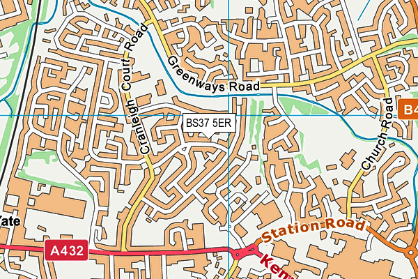BS37 5ER map - OS VectorMap District (Ordnance Survey) BS37 5ER map - OS VectorMap District (Ordnance Survey)