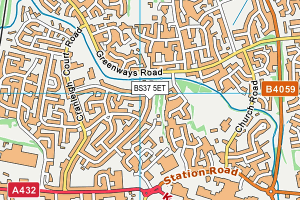 BS37 5ET map - OS VectorMap District (Ordnance Survey) BS37 5ET map - OS VectorMap District (Ordnance Survey)