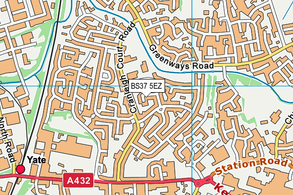 BS37 5EZ map - OS VectorMap District (Ordnance Survey) BS37 5EZ map - OS VectorMap District (Ordnance Survey)