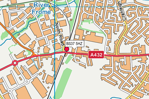 BS37 5HZ map - OS VectorMap District (Ordnance Survey)